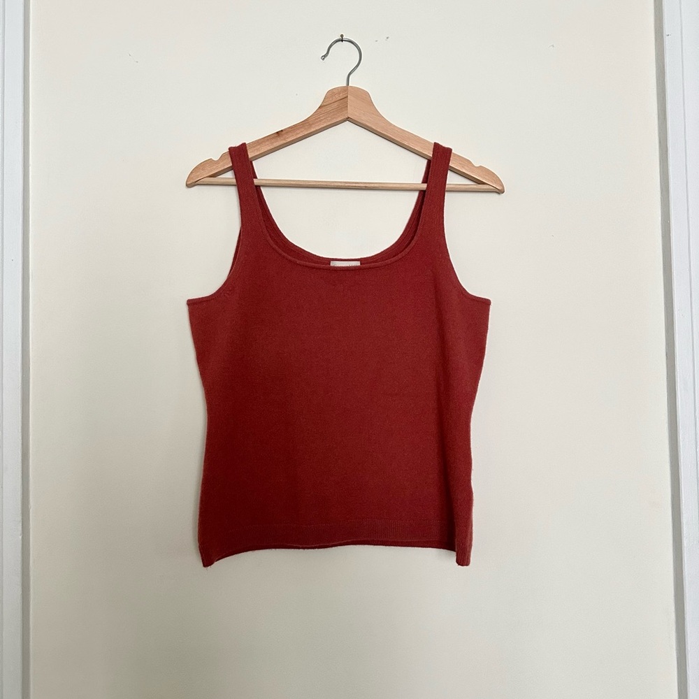 Garnet Hill Deep Red Tank Top